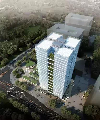 3Dmax fashion city commercial square building 284