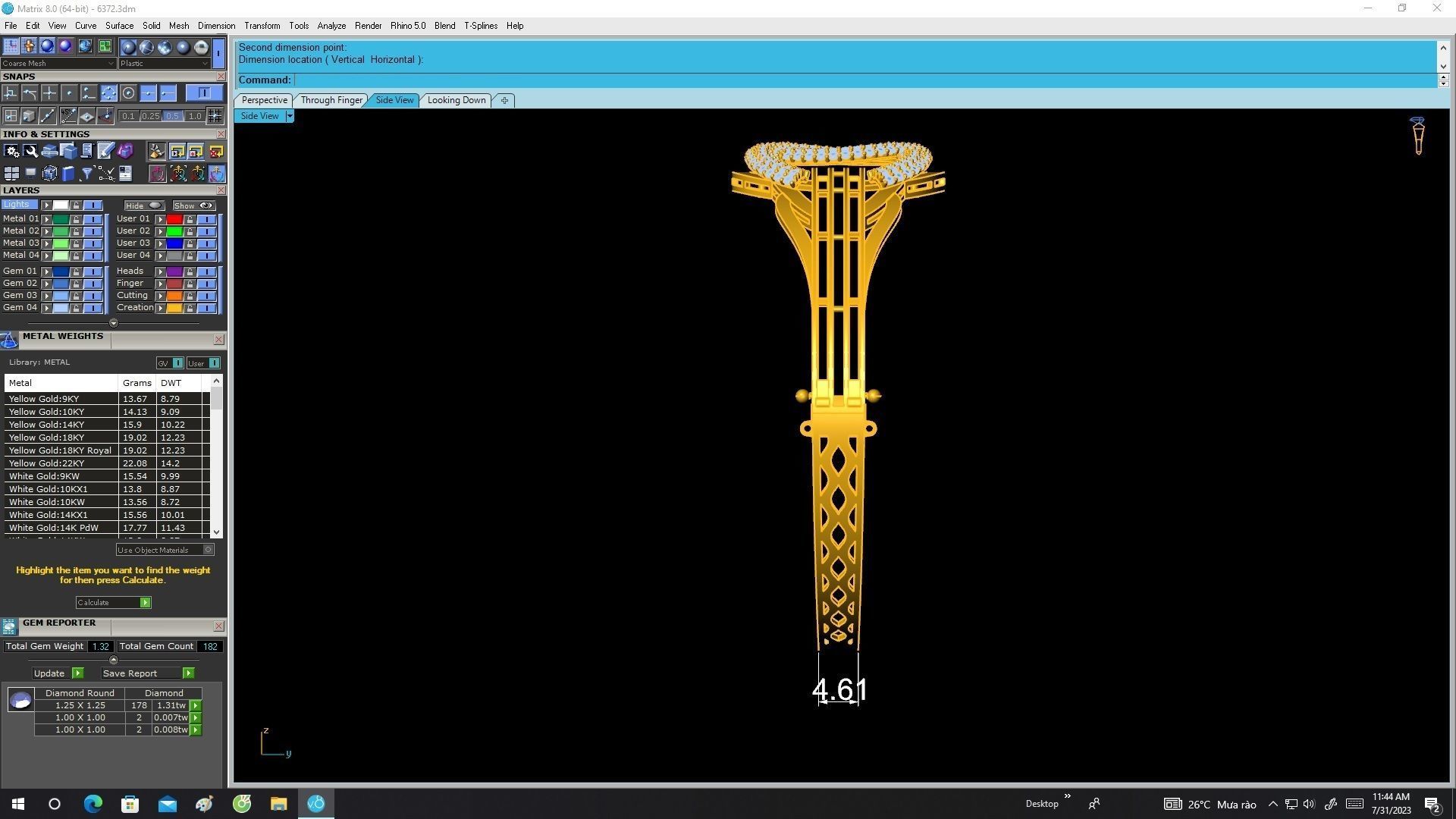 6471 luxury art women bangle 3D print model_7