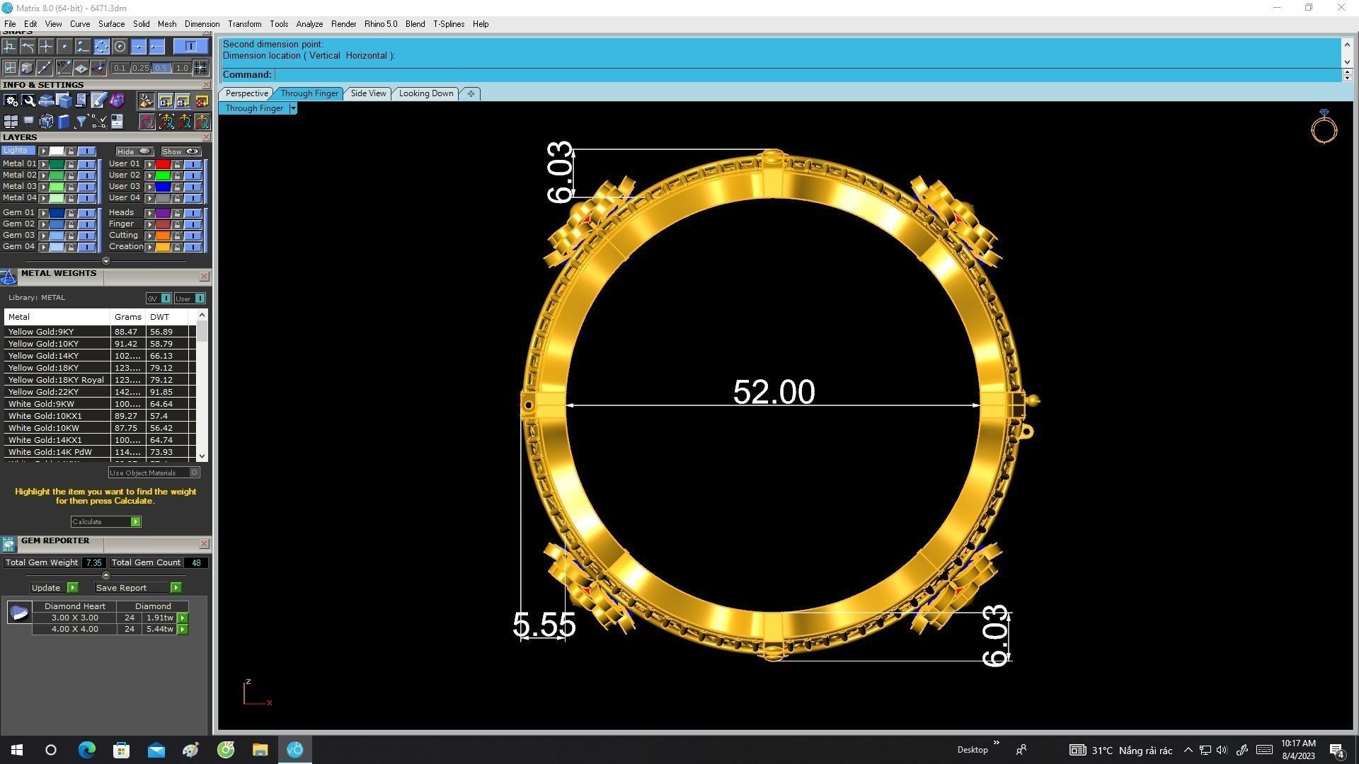 6471 luxury art women bangle 3D print model_6