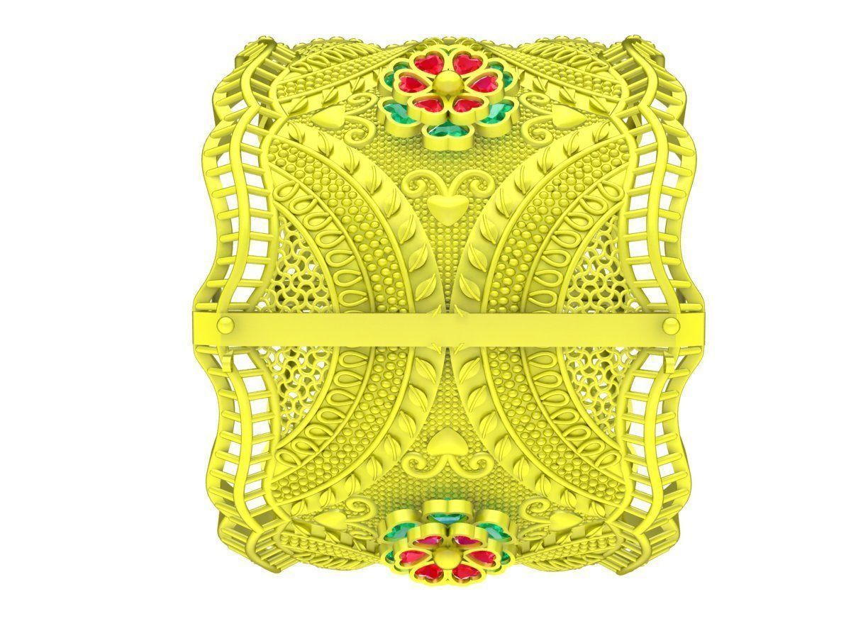 6471 luxury art women bangle 3D print model_4