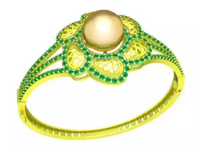 6373 vietnamese pearl and diamond women bangle