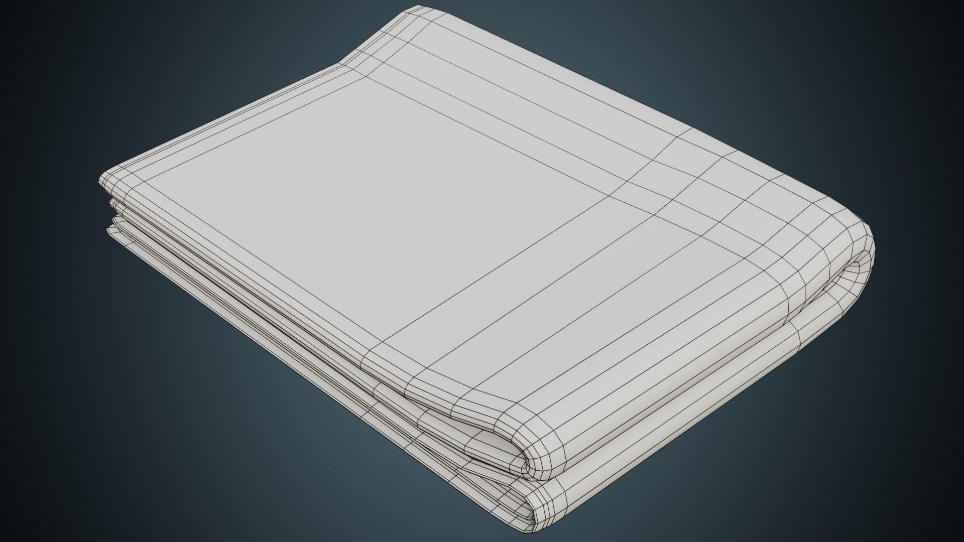 Blanket 1B Low-poly 3D model_8