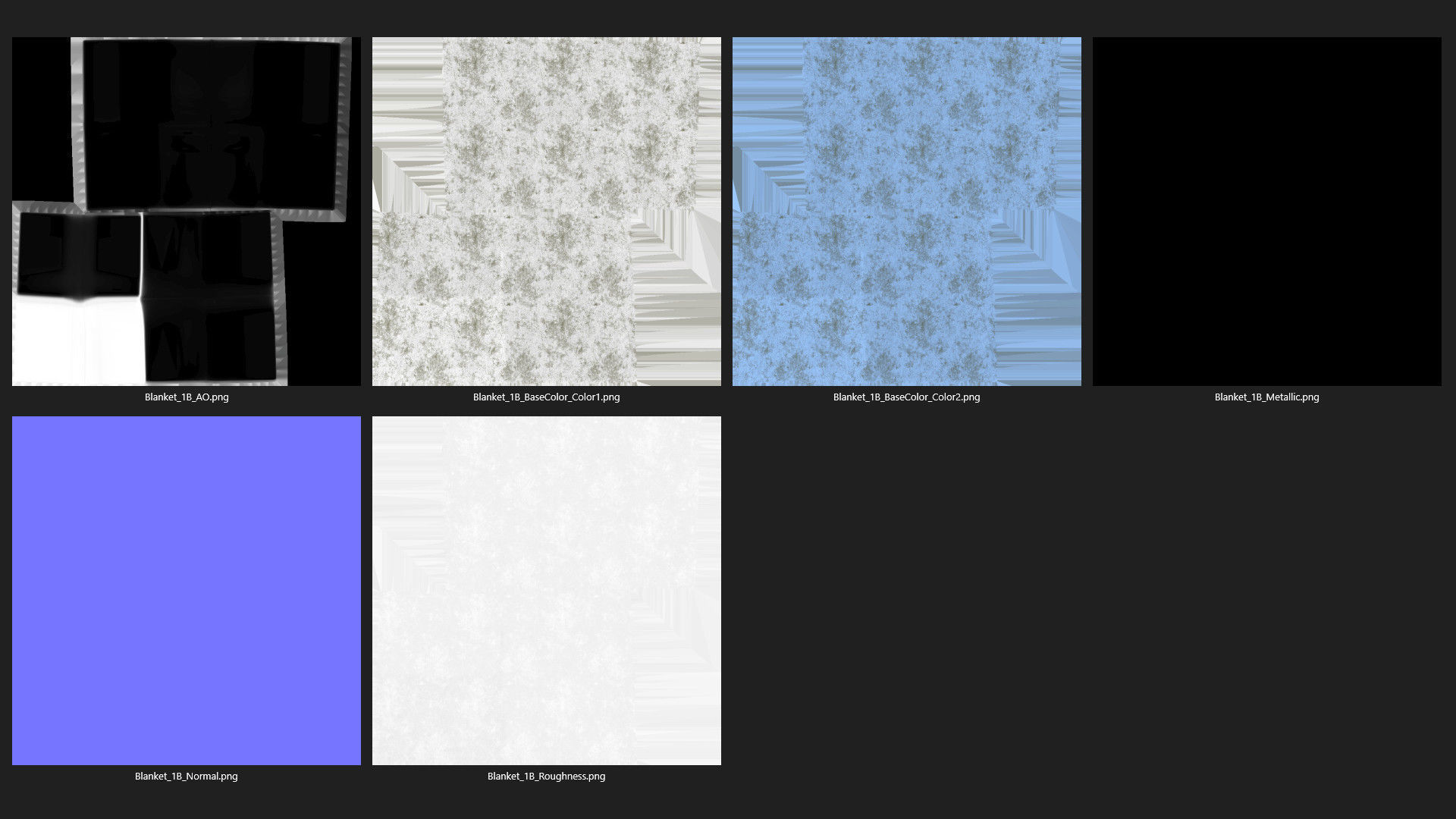 Blanket 1B Low-poly 3D model_11