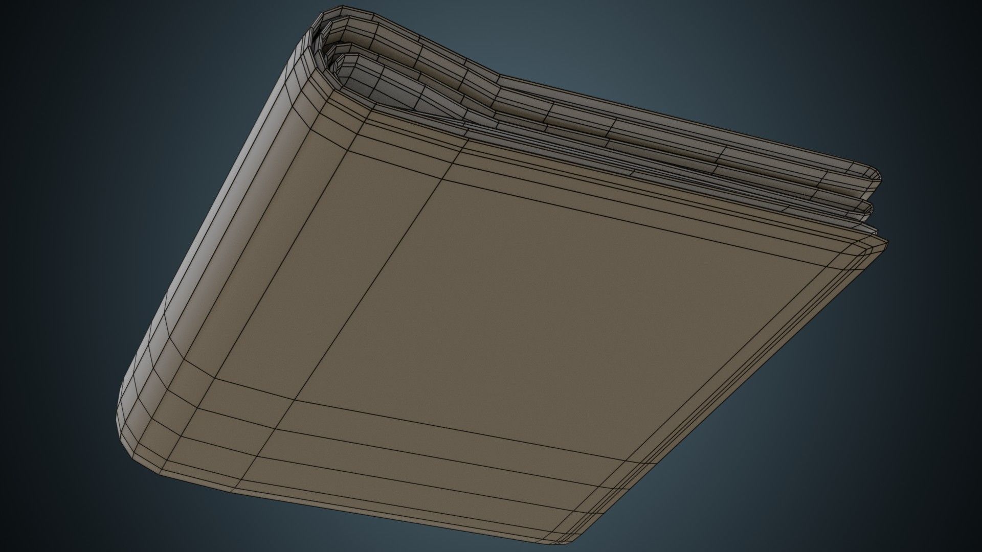 Blanket 1B Low-poly 3D model_9