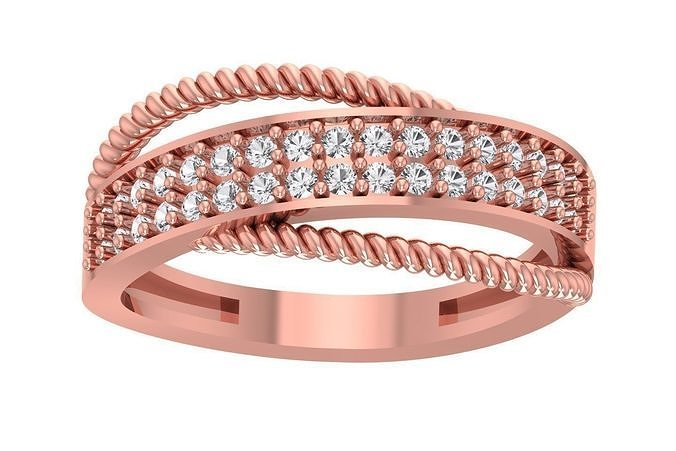Women Engagement Split Shank Ring 3D print model