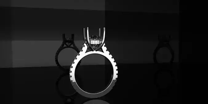 TWO RING ONE RADIANT AND ONE ROUND FINE JEWELRY