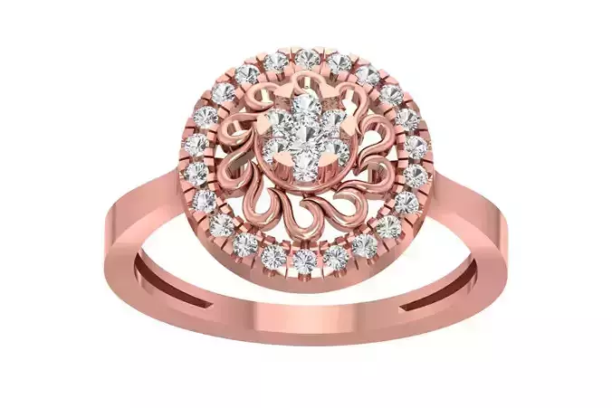 Women Halo Engagement Ring