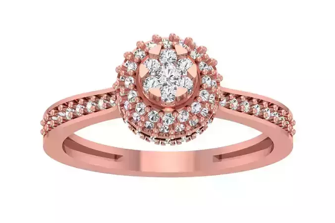 Women Halo Engagement Ring