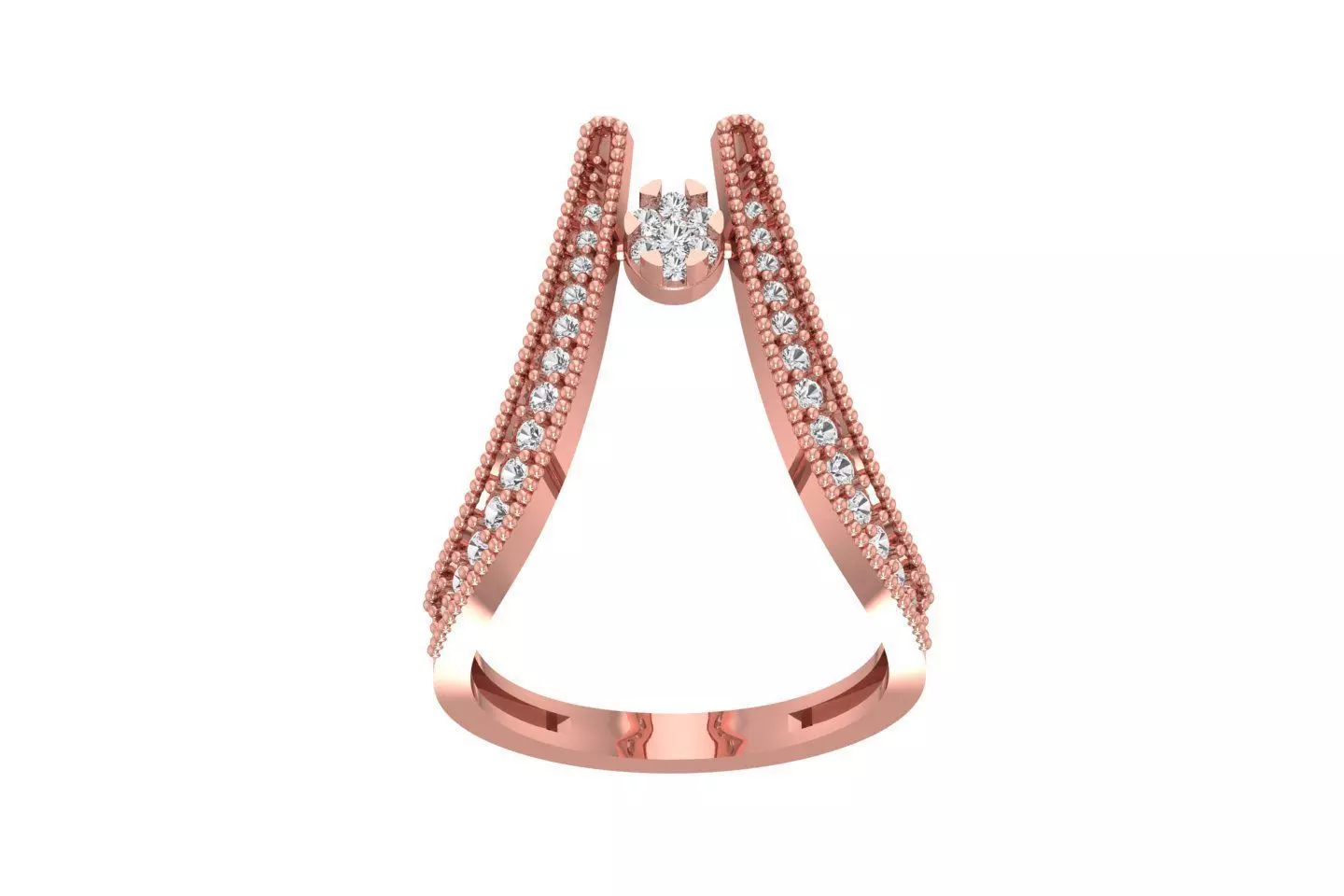 Women Engagement Bypass Ring 3D print model