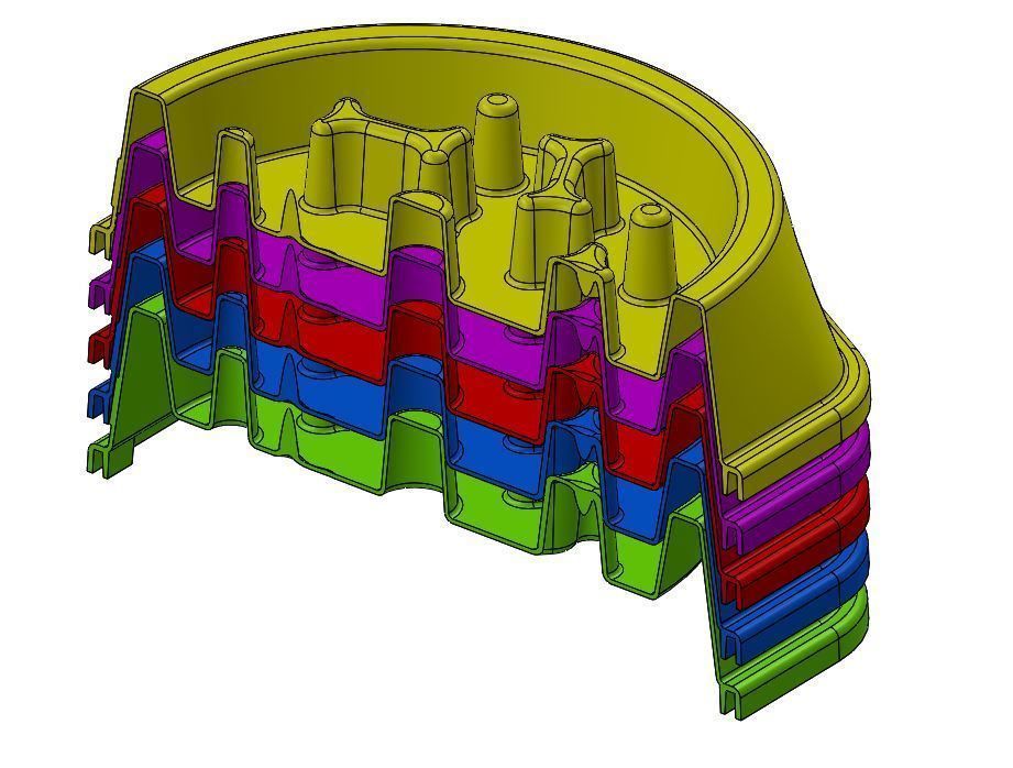Slow feeder bowl - Bowl slowing down dog food 3D model_5
