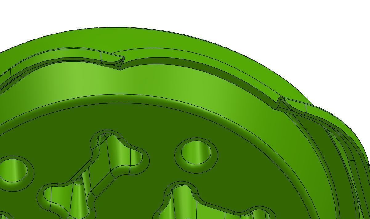 Slow feeder bowl - Bowl slowing down dog food 3D model_10