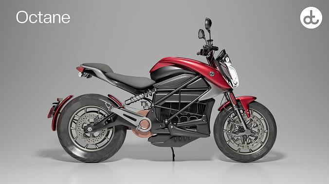 Zero SR-F Motorcycle Low-poly 3D model