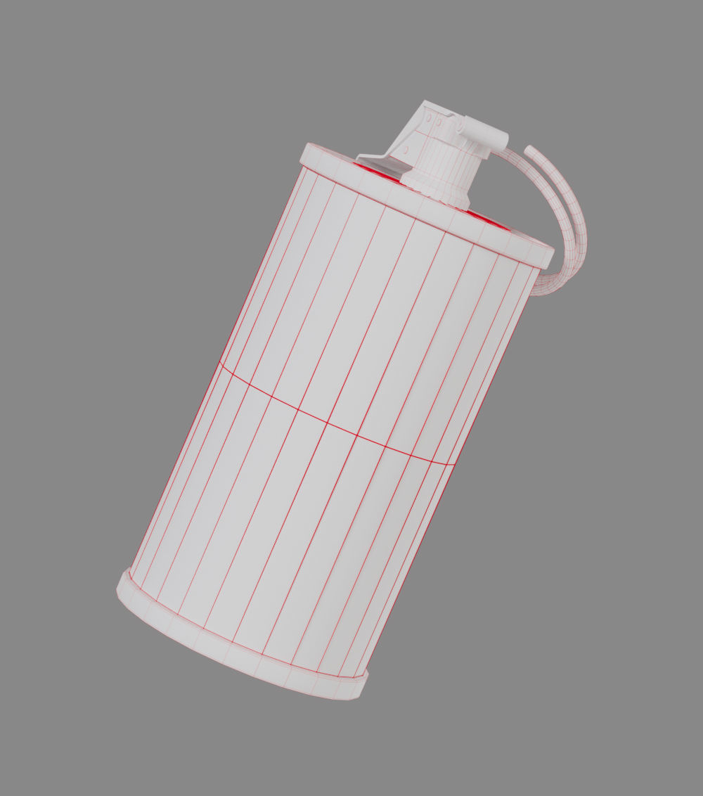 3d Model Grenade M18 Colored Smoke Low Poly 3d Model Vr Ar Low Poly