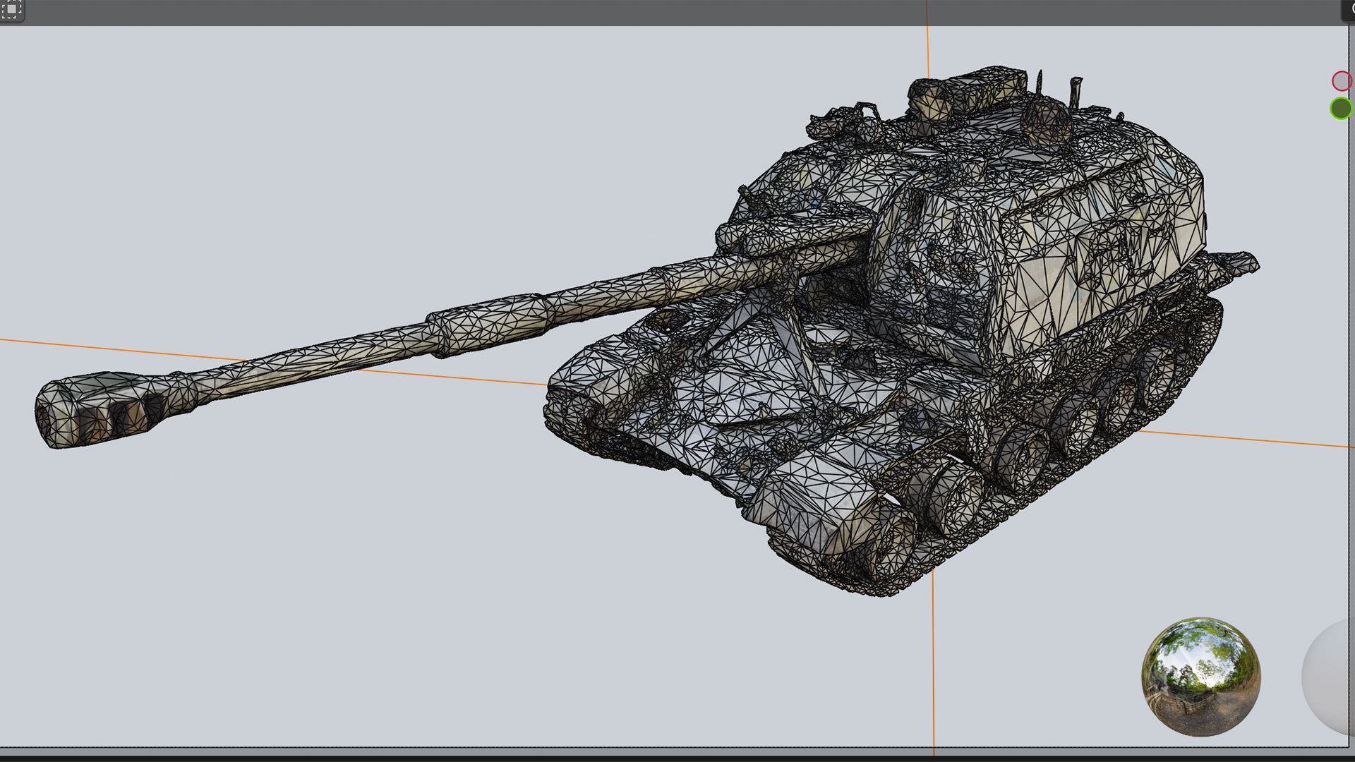 Destroyed 2S19 Msta 152 mm self-propelled howitzer M1990 3D model_5