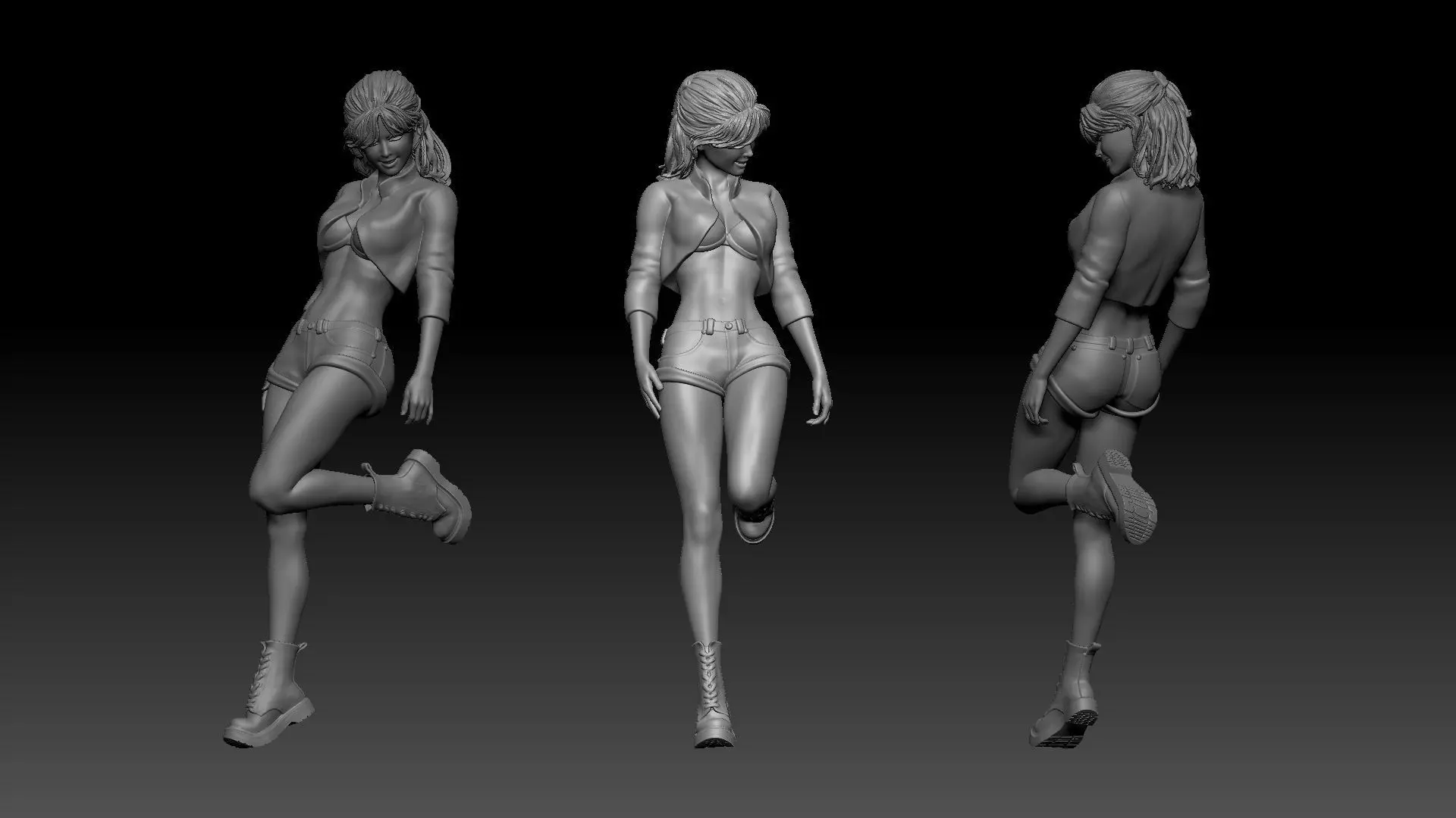 cute girl 2 3D print model_0