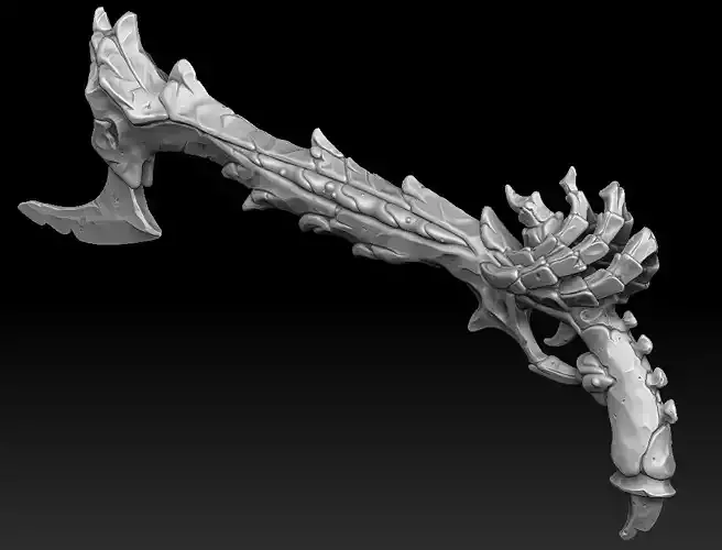 Undead musket 3d print 3D print model