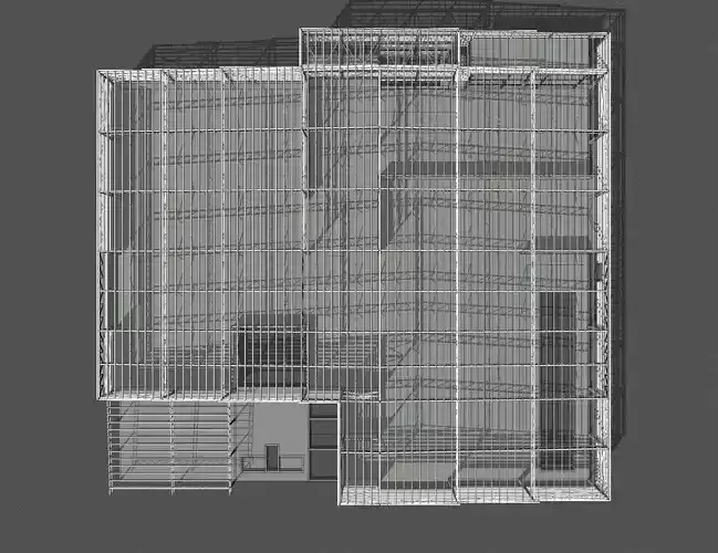Warehouse structure 2318 3D model