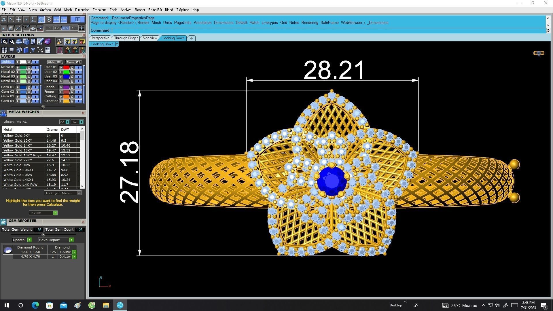 6386 luxury ultra vision flower diamond bangle 3D print model_5