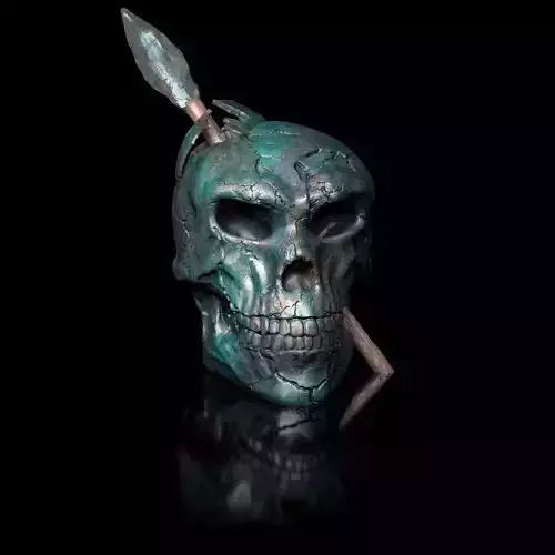 Prehistoric Skull 3D  Print Model High-Polygon