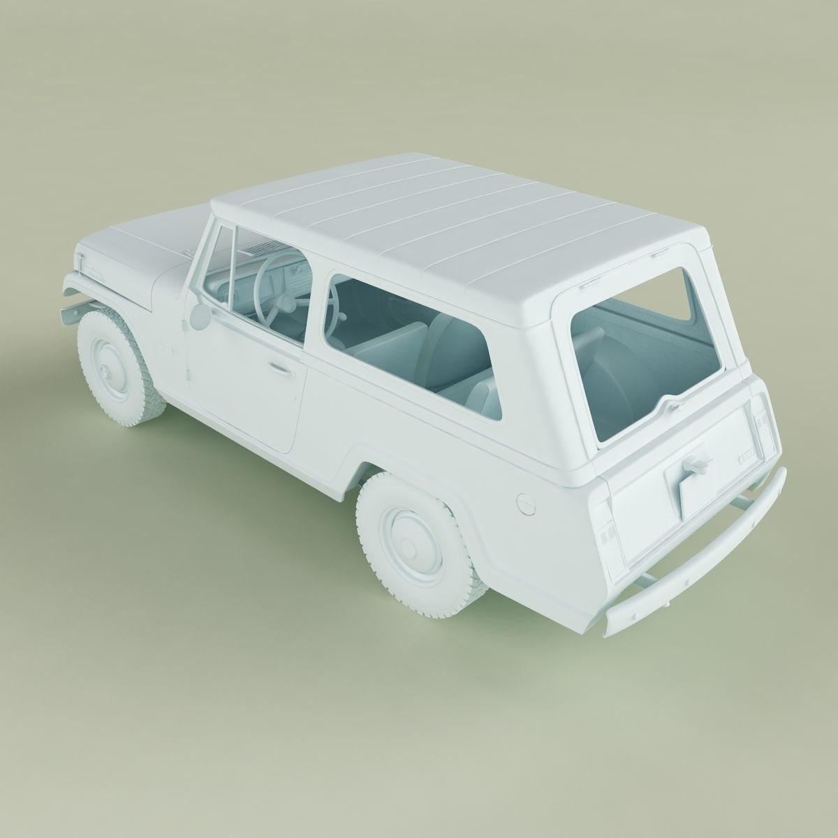 Jeepster Commando C101 3D model_14
