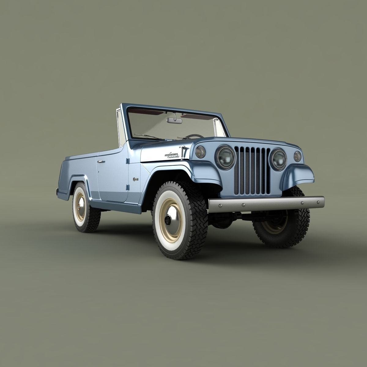 Jeepster Commando C101 3D model_11