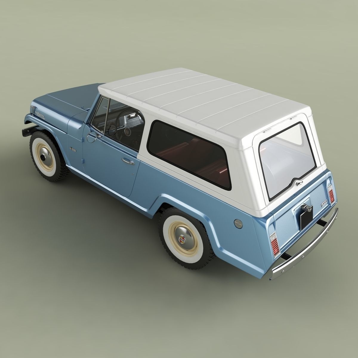 Jeepster Commando C101 3D model_7