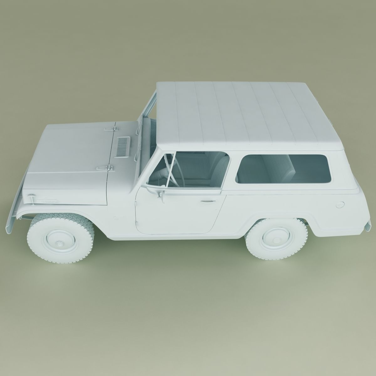 Jeepster Commando C101 3D model_13