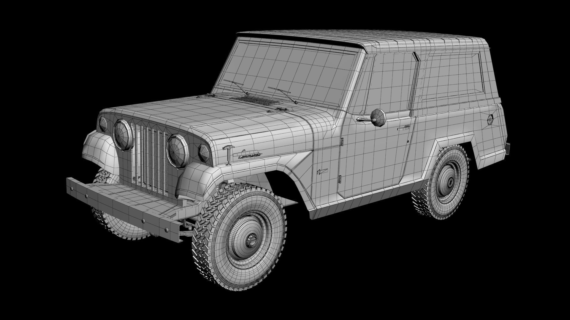 Jeepster Commando C101 3D model_17