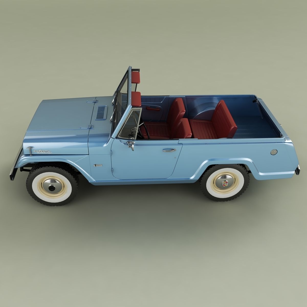 Jeepster Commando C101 3D model_9