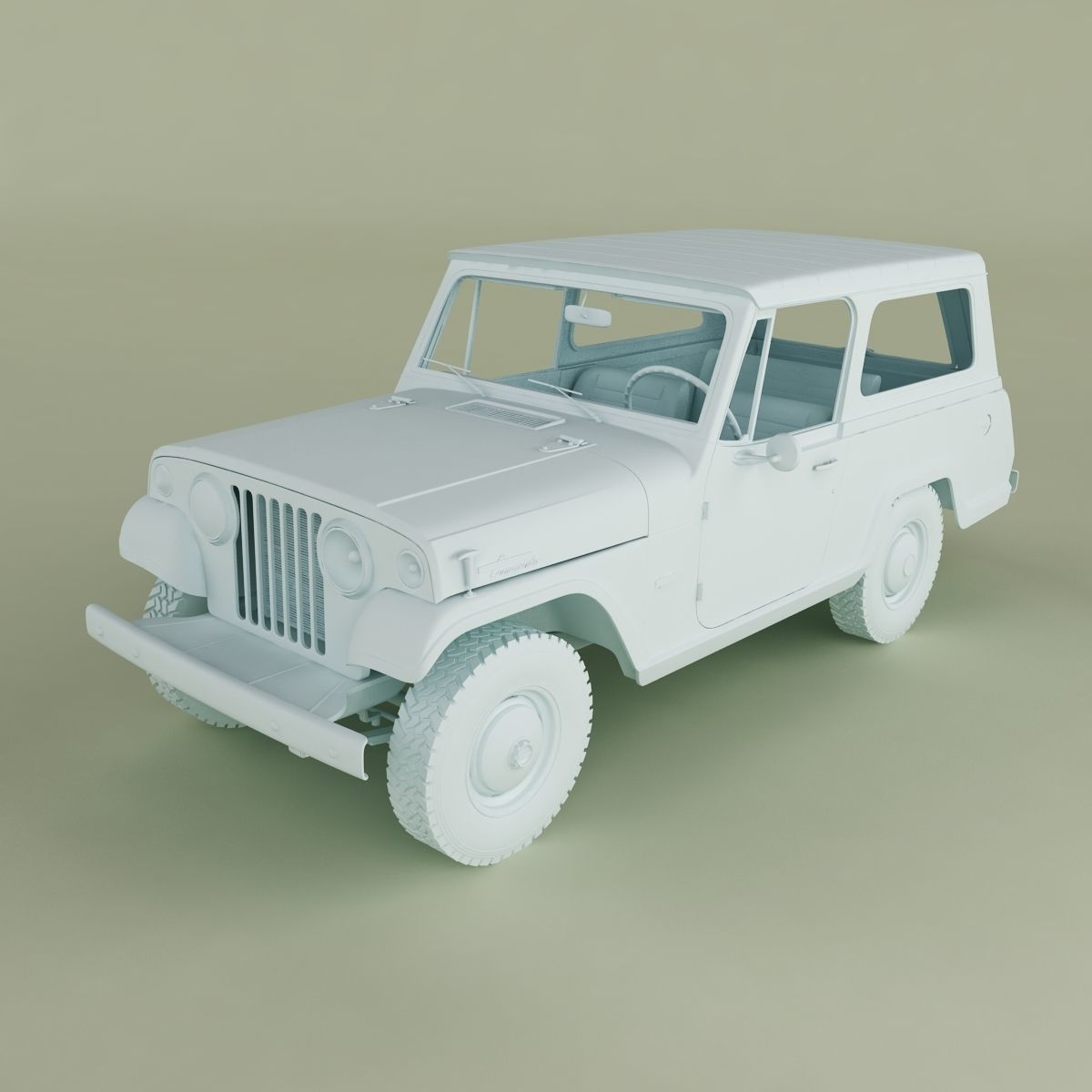 Jeepster Commando C101 3D model_12