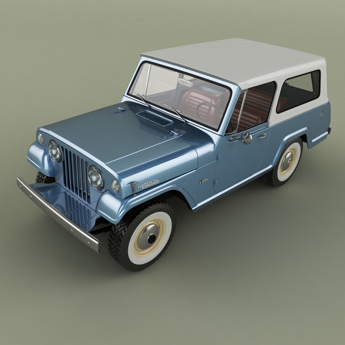 Jeepster Commando C101 3D model_5