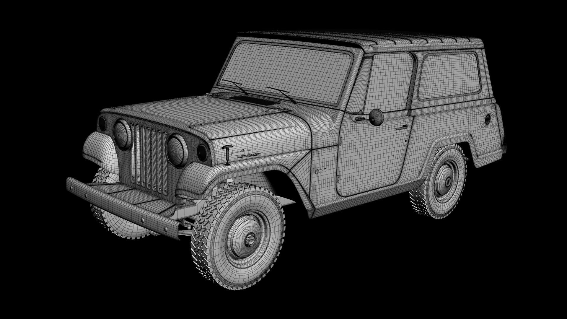 Jeepster Commando C101 3D model_18