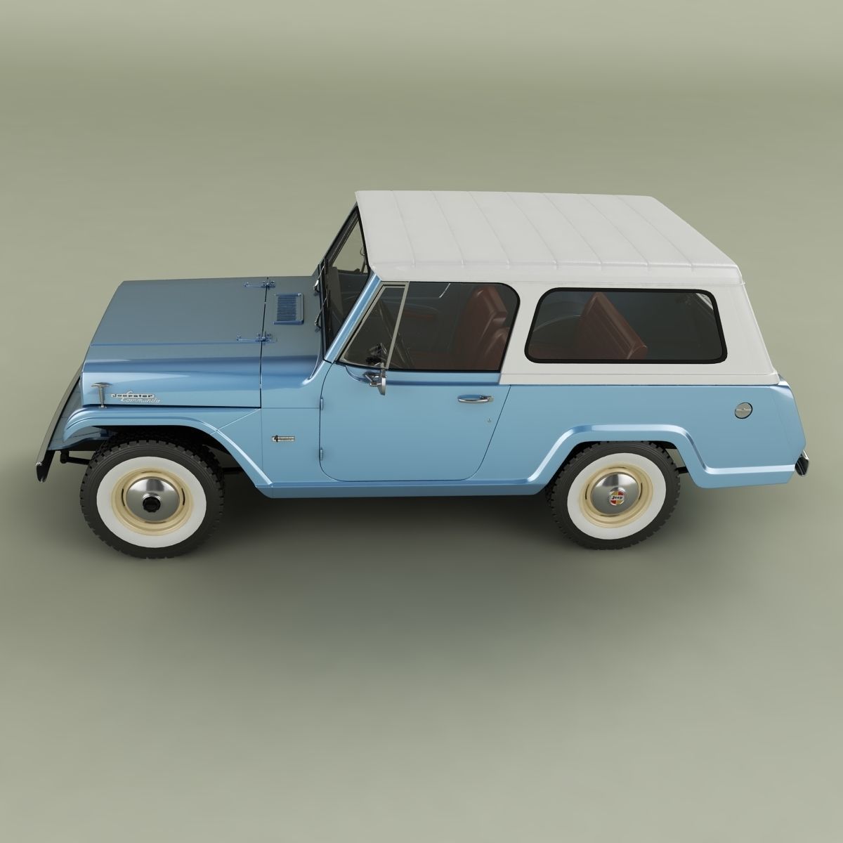 Jeepster Commando C101 3D model_6