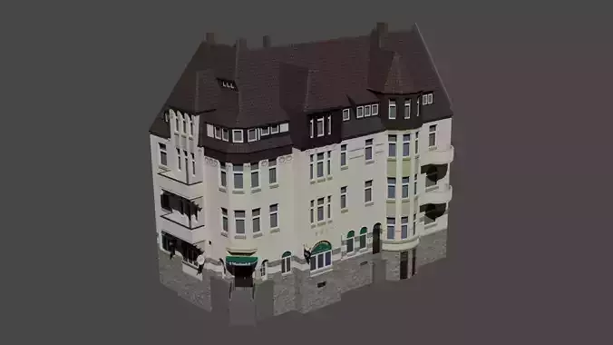 3D Model of Modern Urban Building