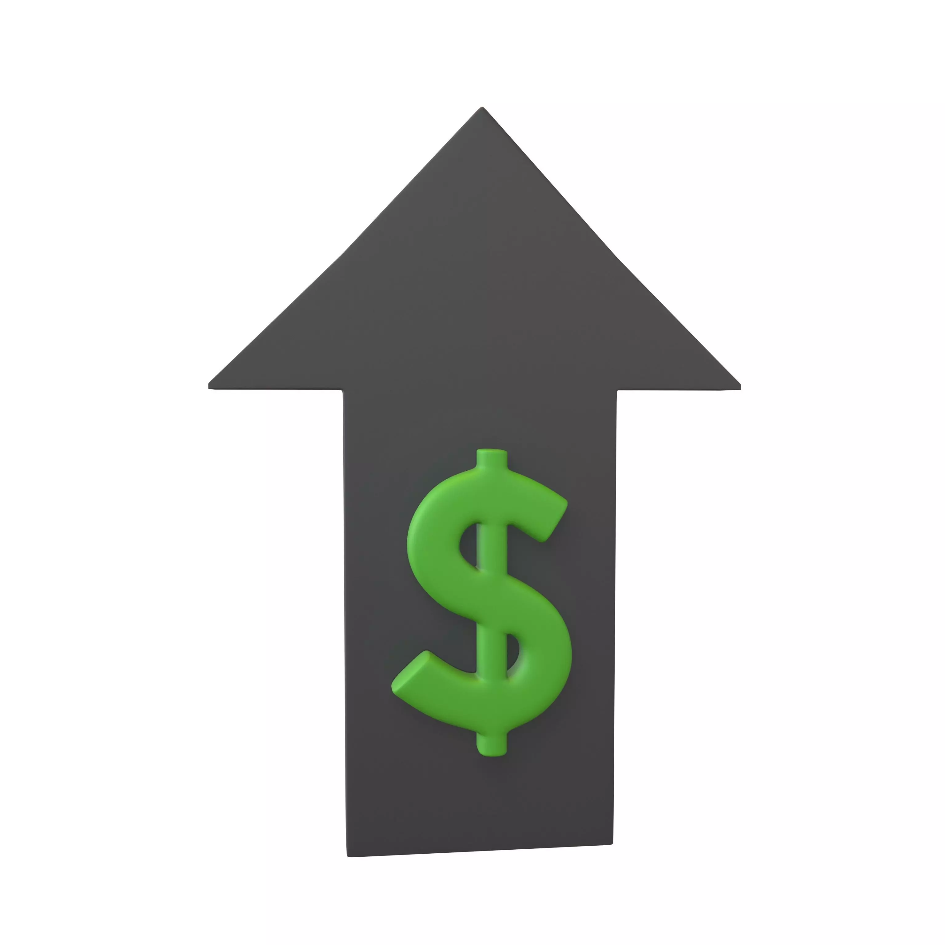 Price Up Symbol V1 002 Low-poly 3D model_0
