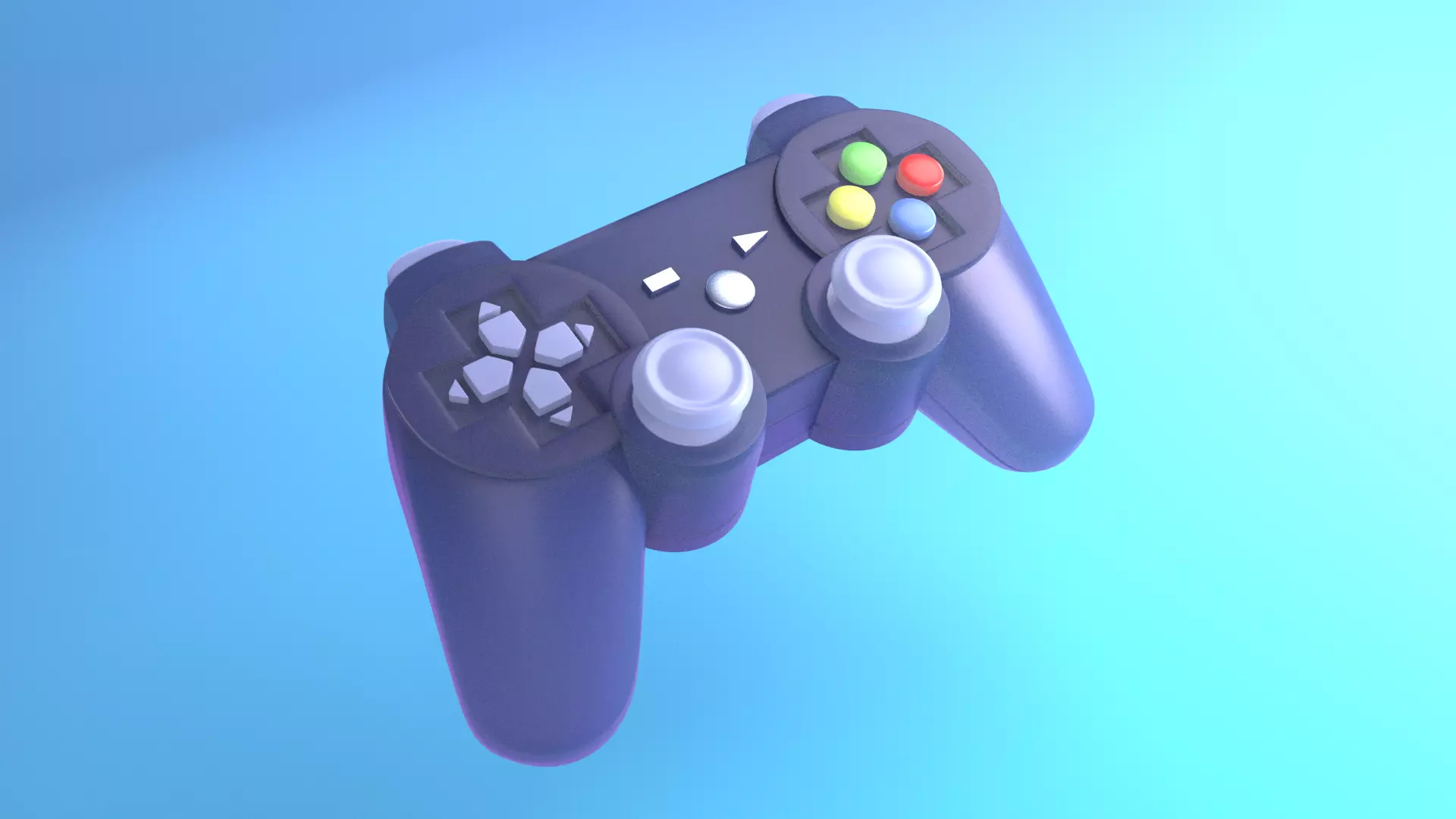 Game Controller - VideoGame 3D Model Low-poly 3D model_0