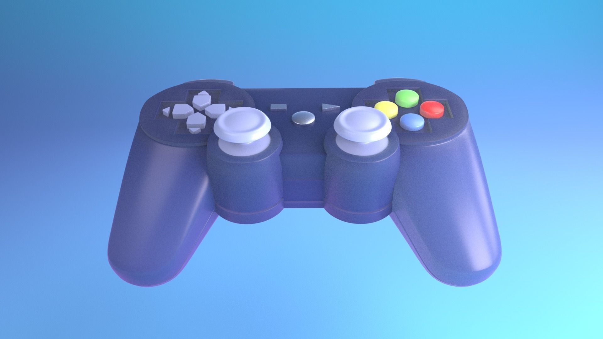 Game Controller - VideoGame 3D Model Low-poly 3D model_1