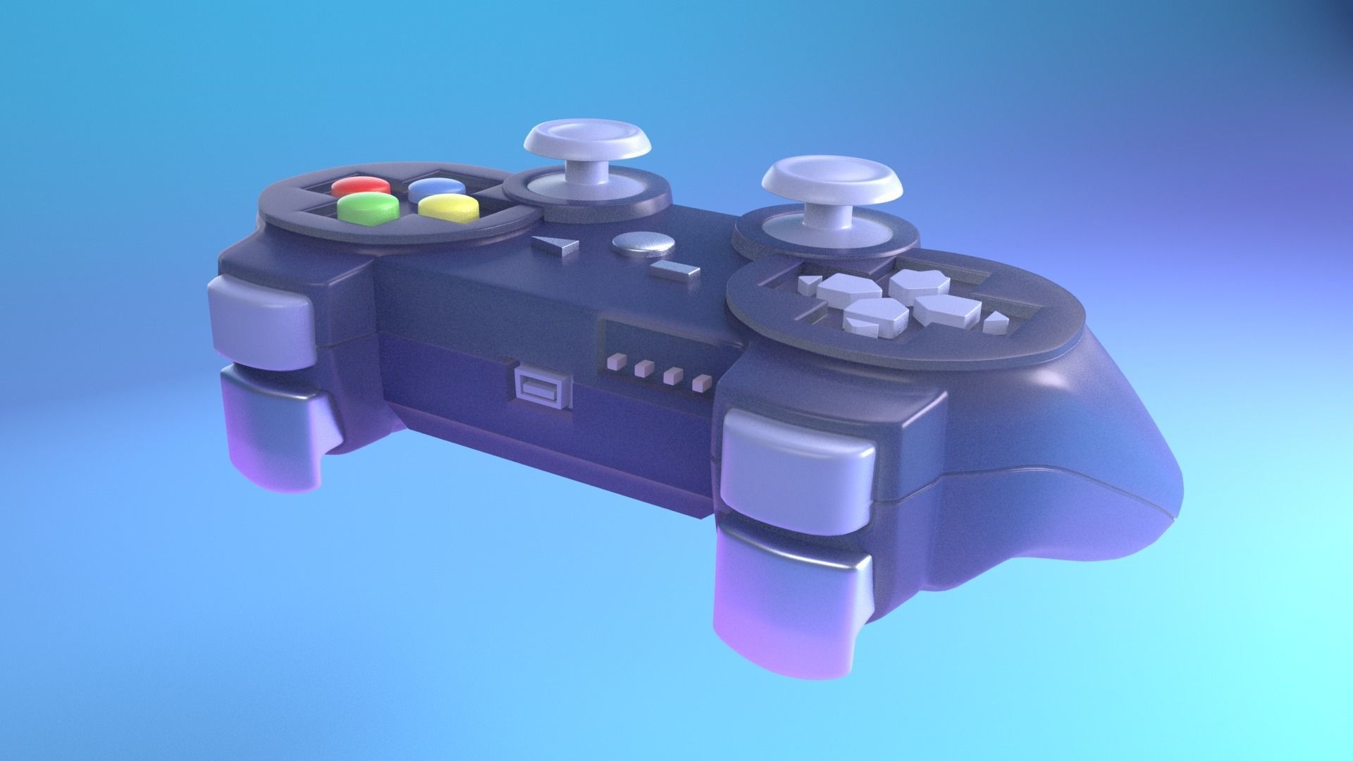 Game Controller - VideoGame 3D Model Low-poly 3D model_2
