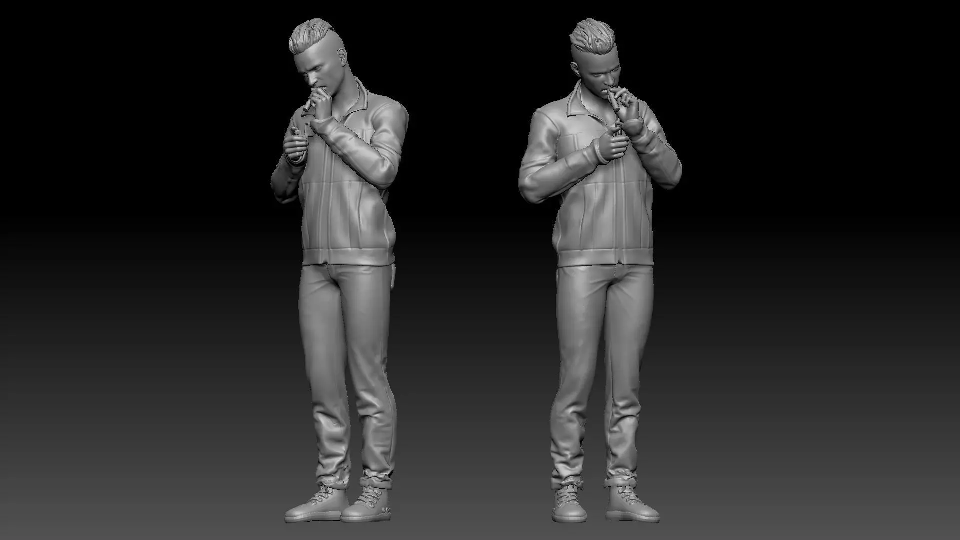 man smoke 1 3D print model_0