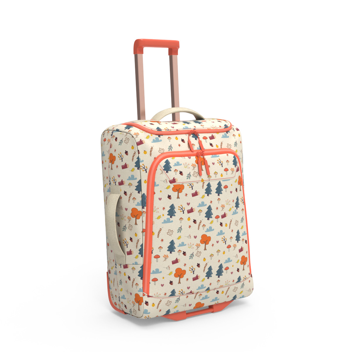 Travel Bag Low-poly 3D model_2