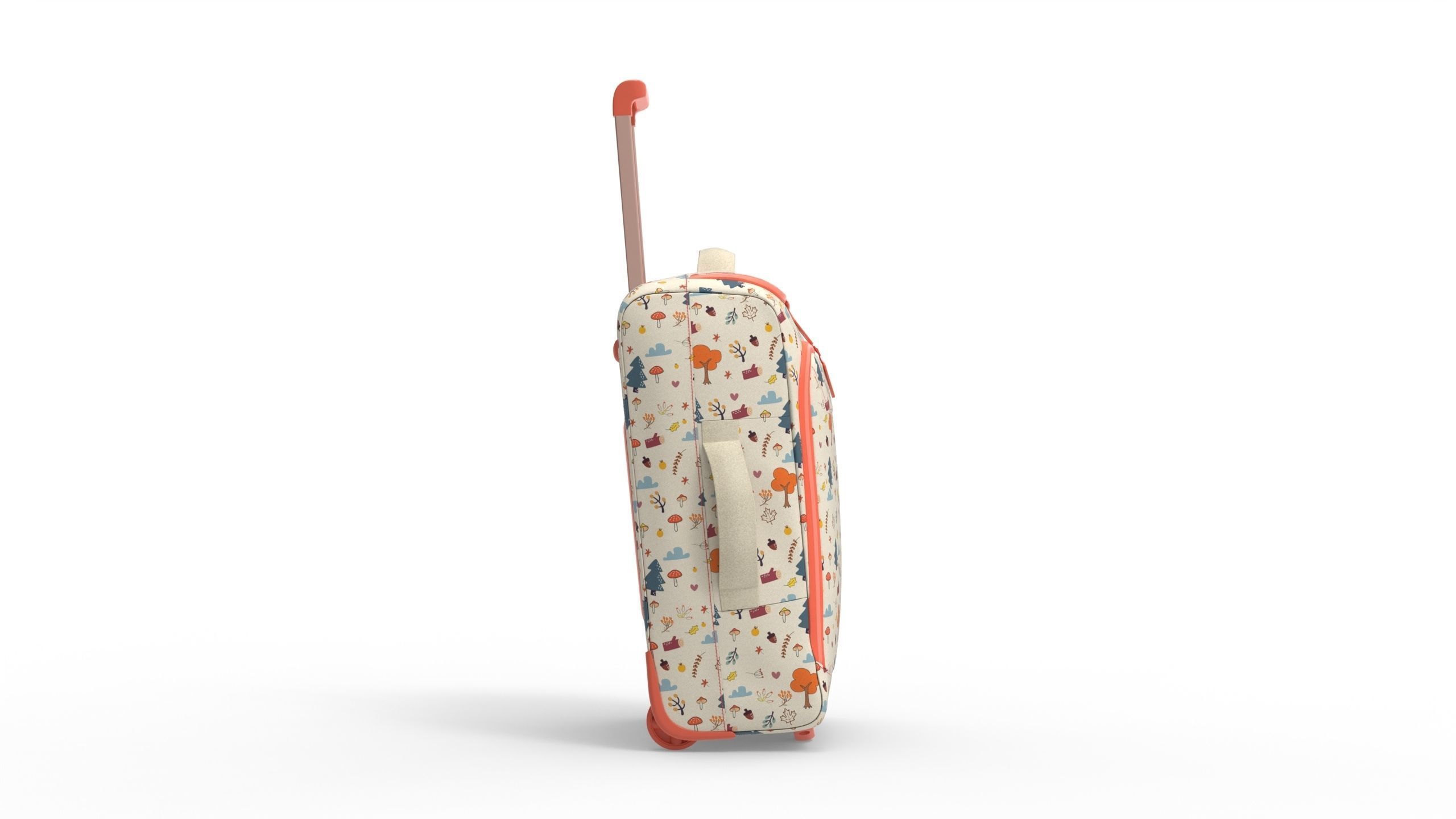 Travel Bag Low-poly 3D model_6