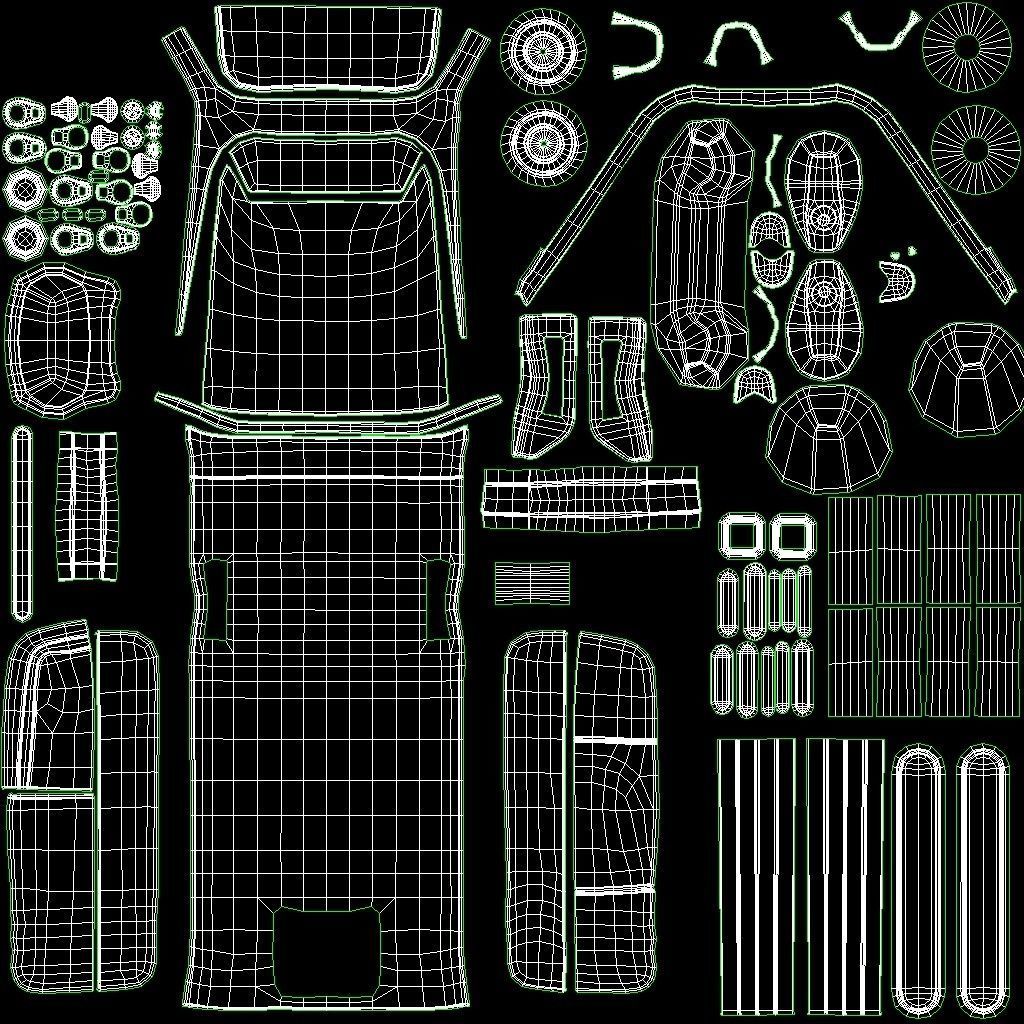 Travel Bag Low-poly 3D model_10