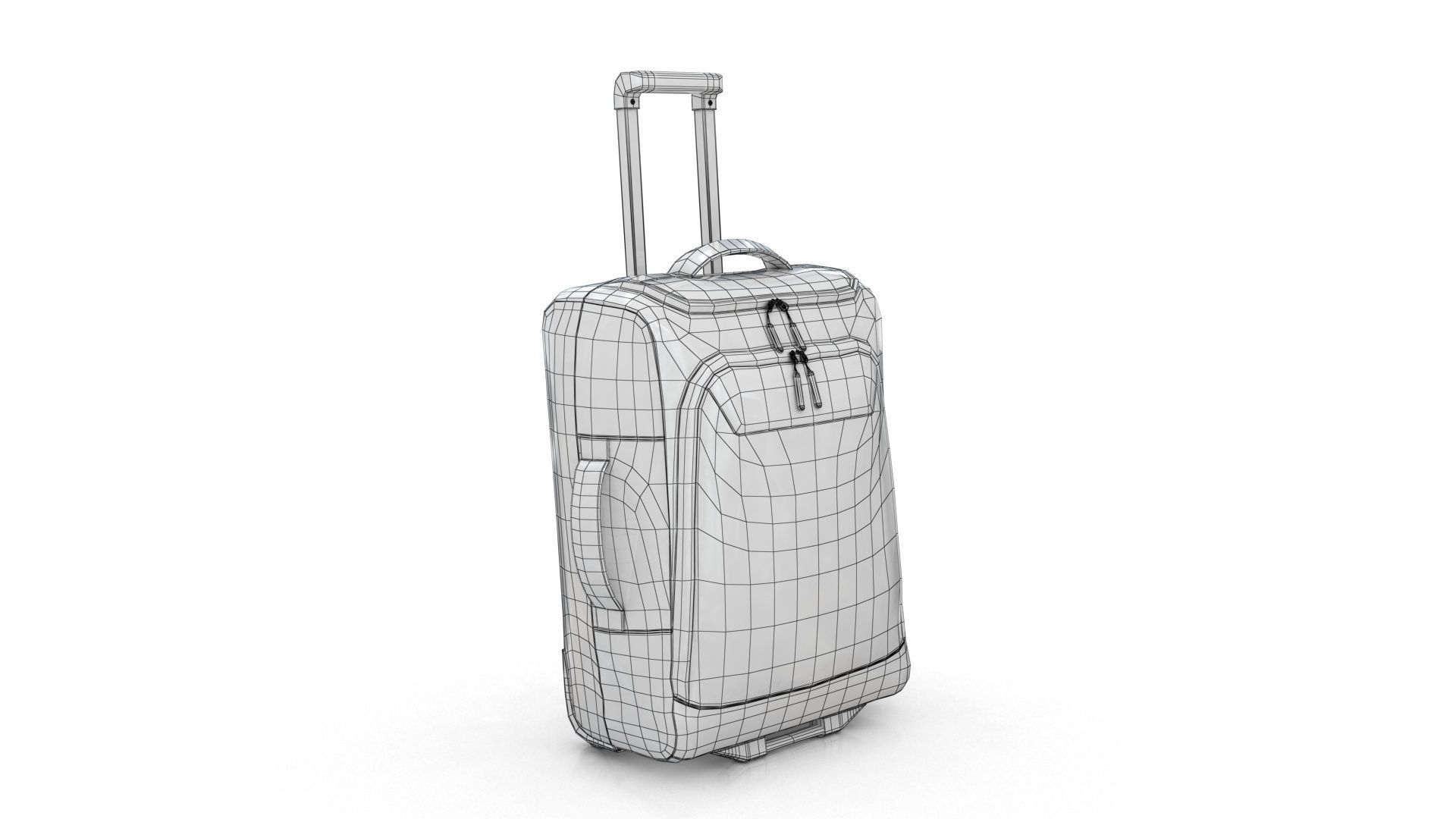 Travel Bag Low-poly 3D model_11