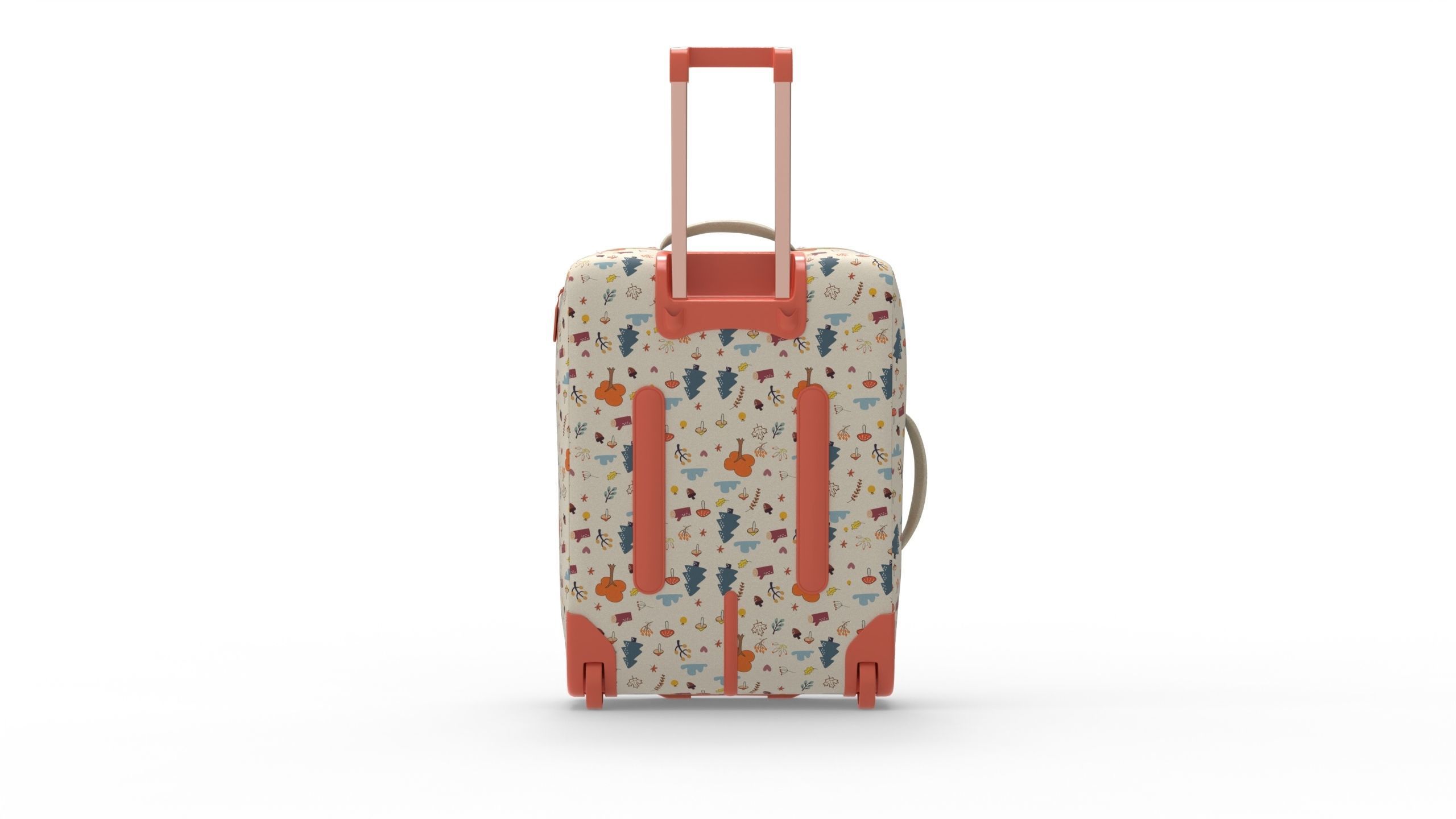 Travel Bag Low-poly 3D model_4