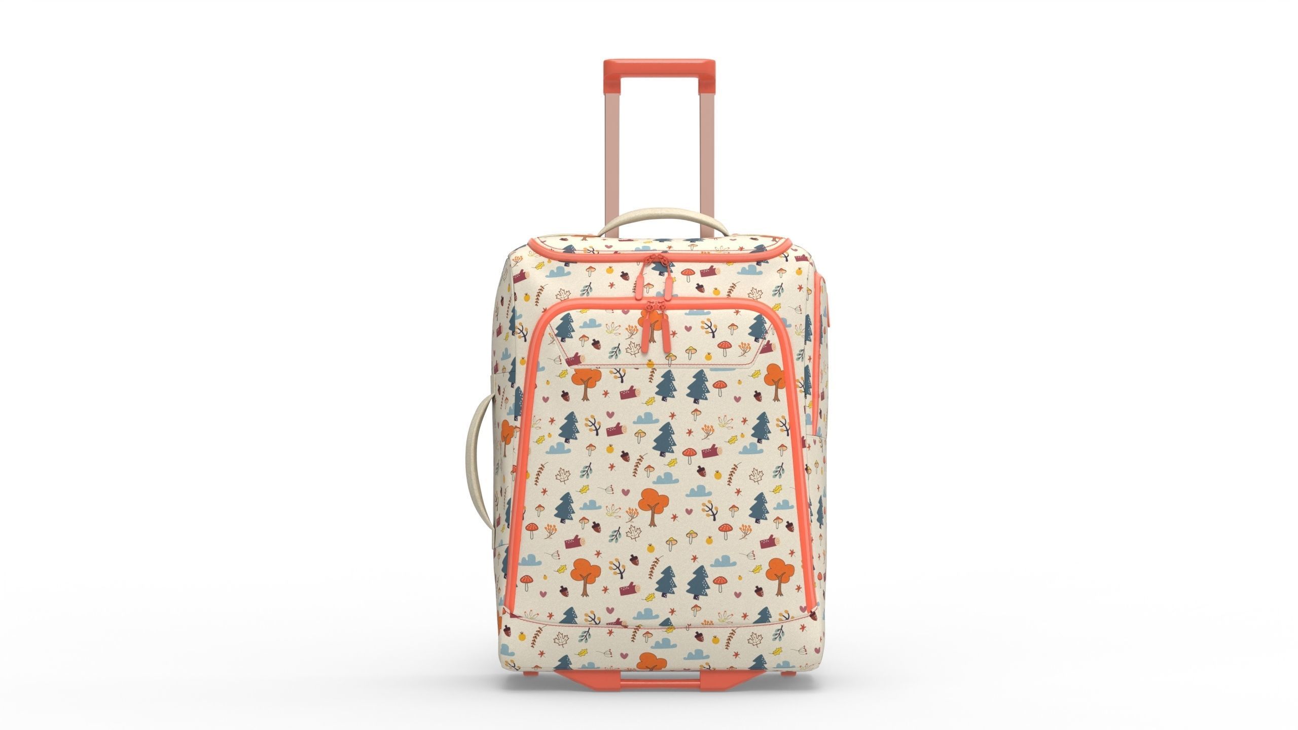 Travel Bag Low-poly 3D model_5