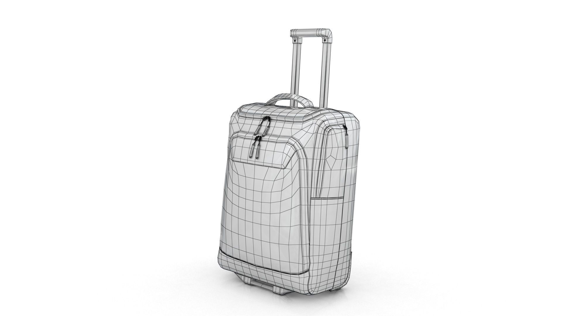 Travel Bag Low-poly 3D model_13