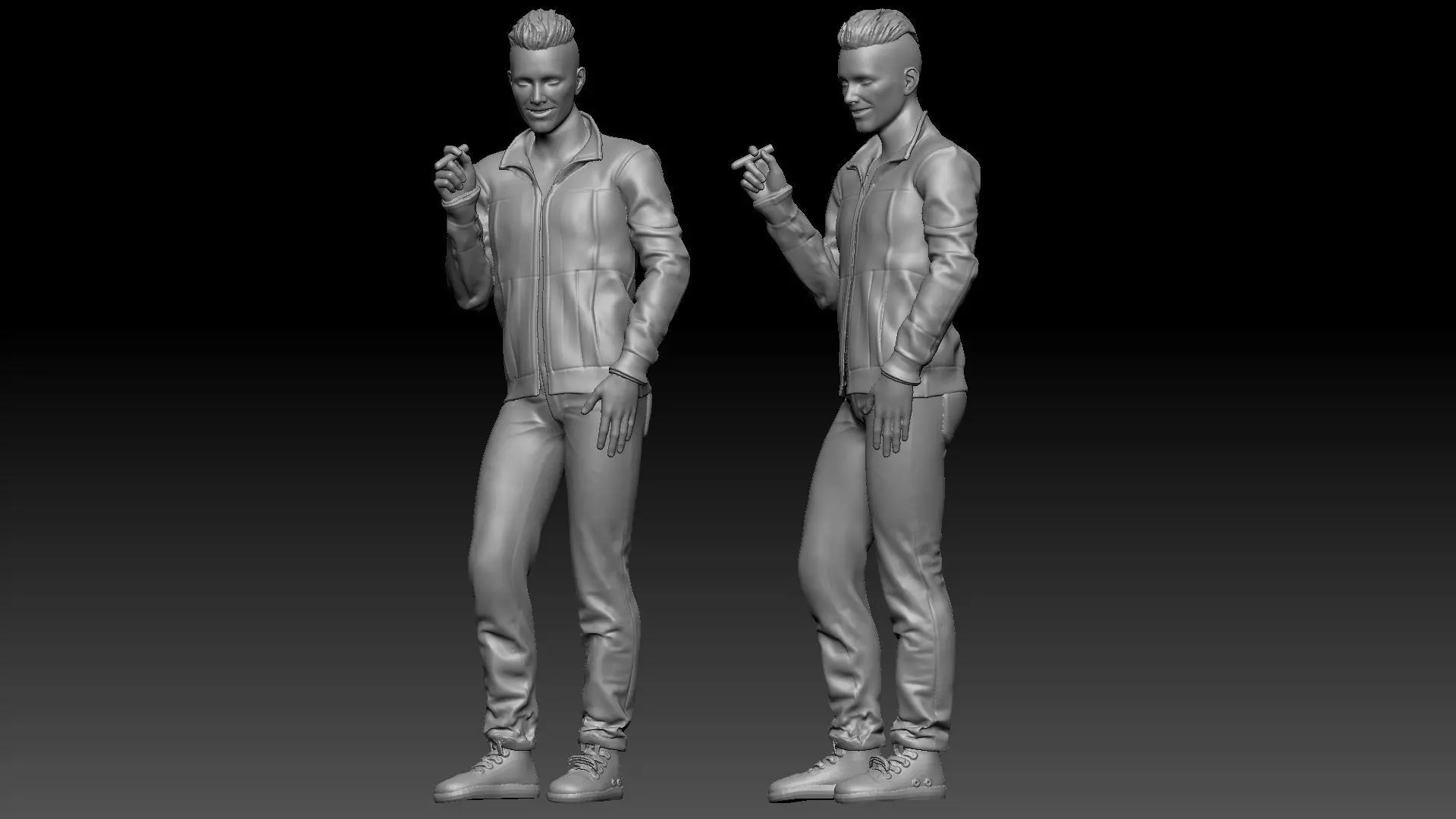 man smoke 2 3D print model_0