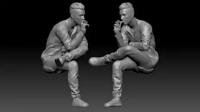 man smoke 3 3D print model