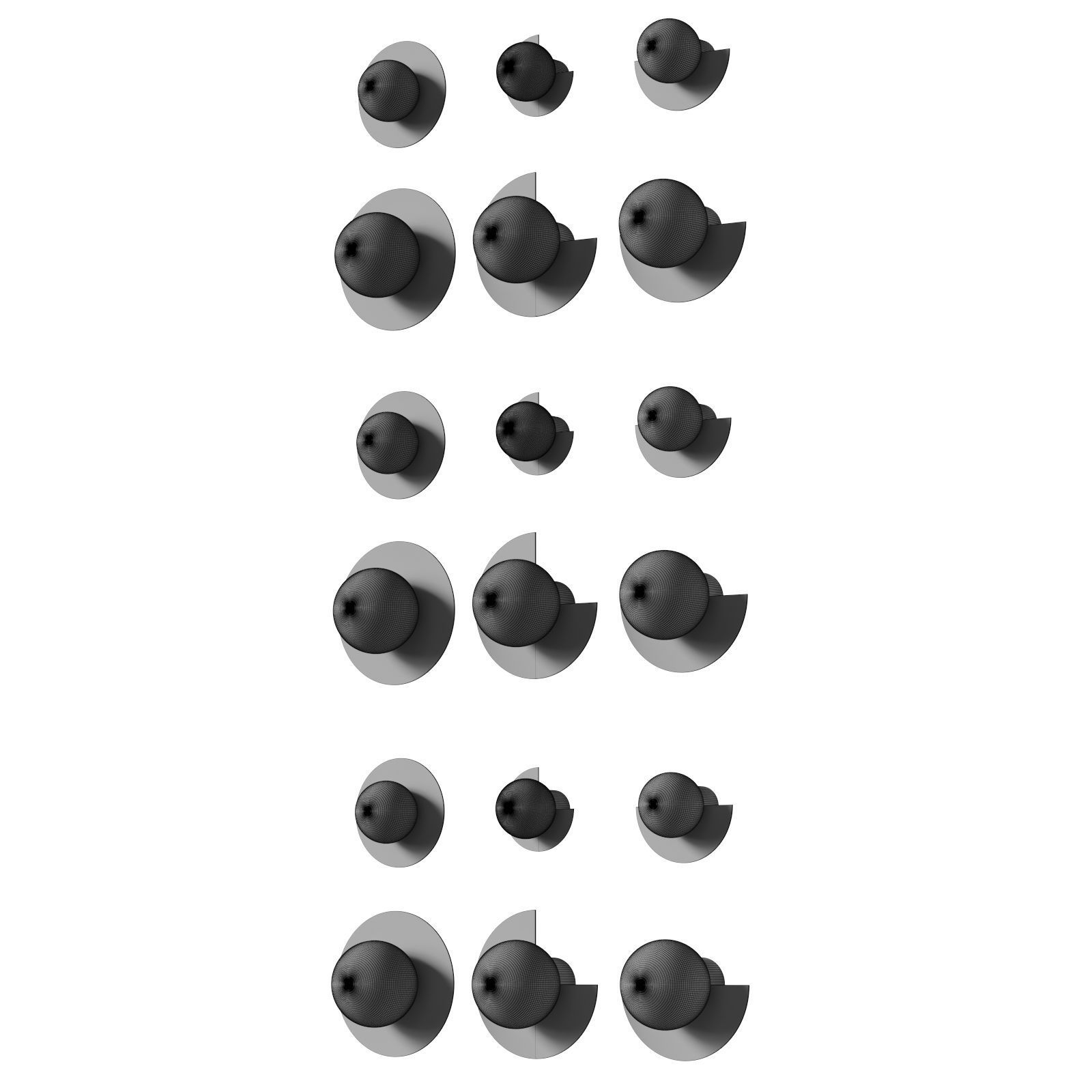 Swedish Ninja Candy circle 180 270 360 3D model_3