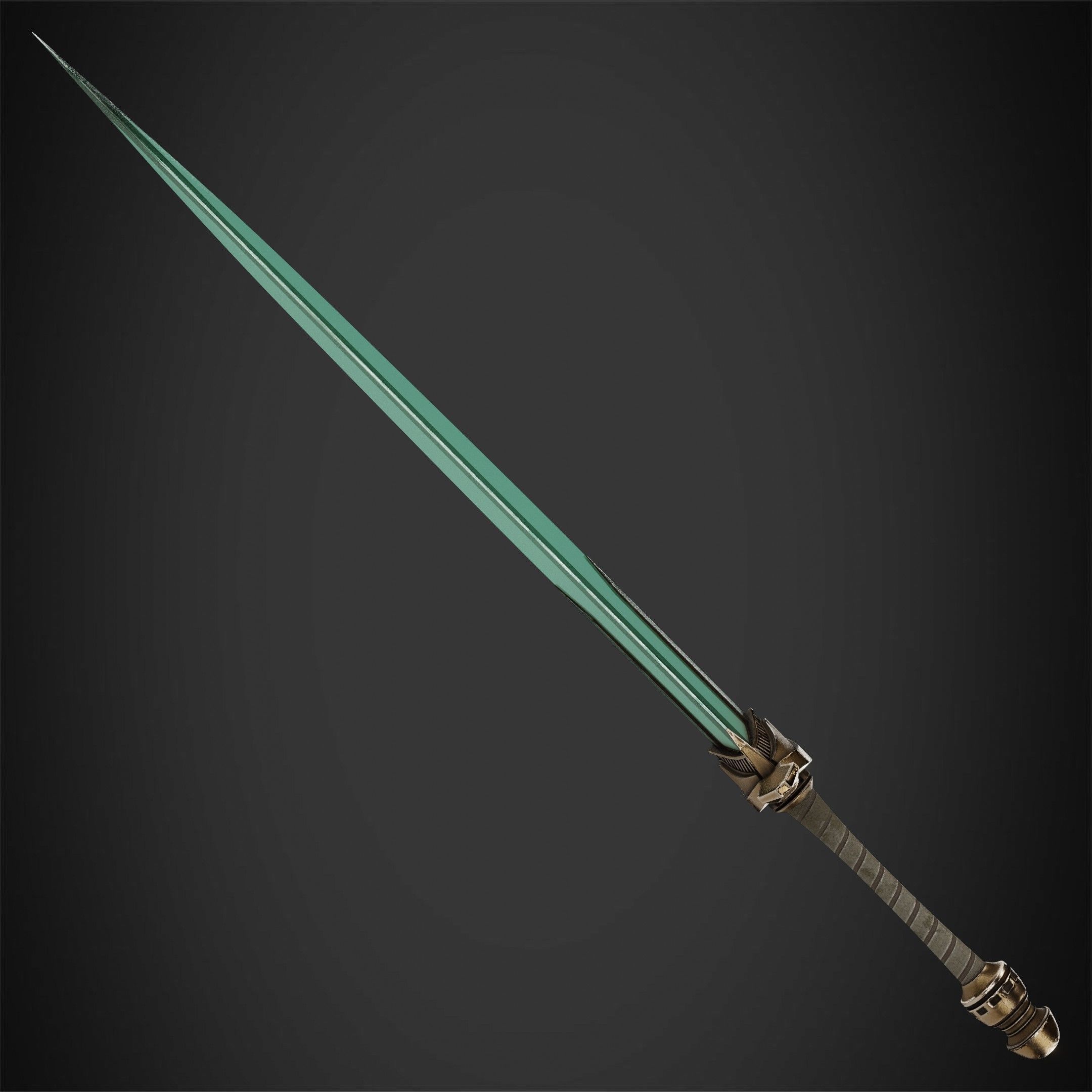 Dark Souls Moonlight GreatSword for Cosplay 3D print model_4